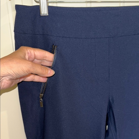 Reitmans Pants Blue Ankle Pull on Feminine Stylish Women’s Size 11 - Picture 3 of 13